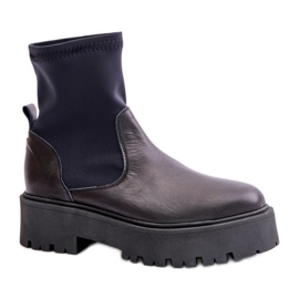 Slip-on ankelboots Zazoo Black modell svart