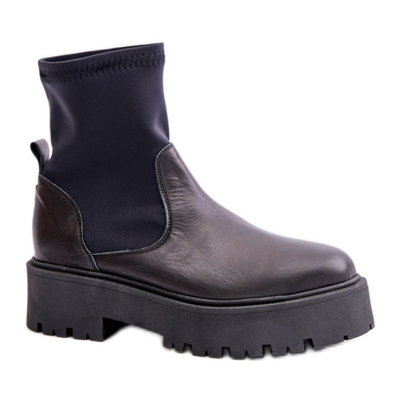 Slip-on ankelboots Zazoo Black modell svart