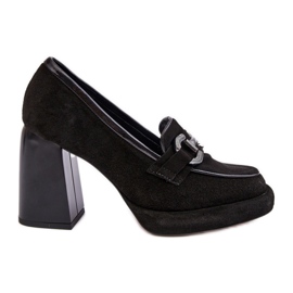 Dampumps med dekor Laura Messi 2706 500-173 svart