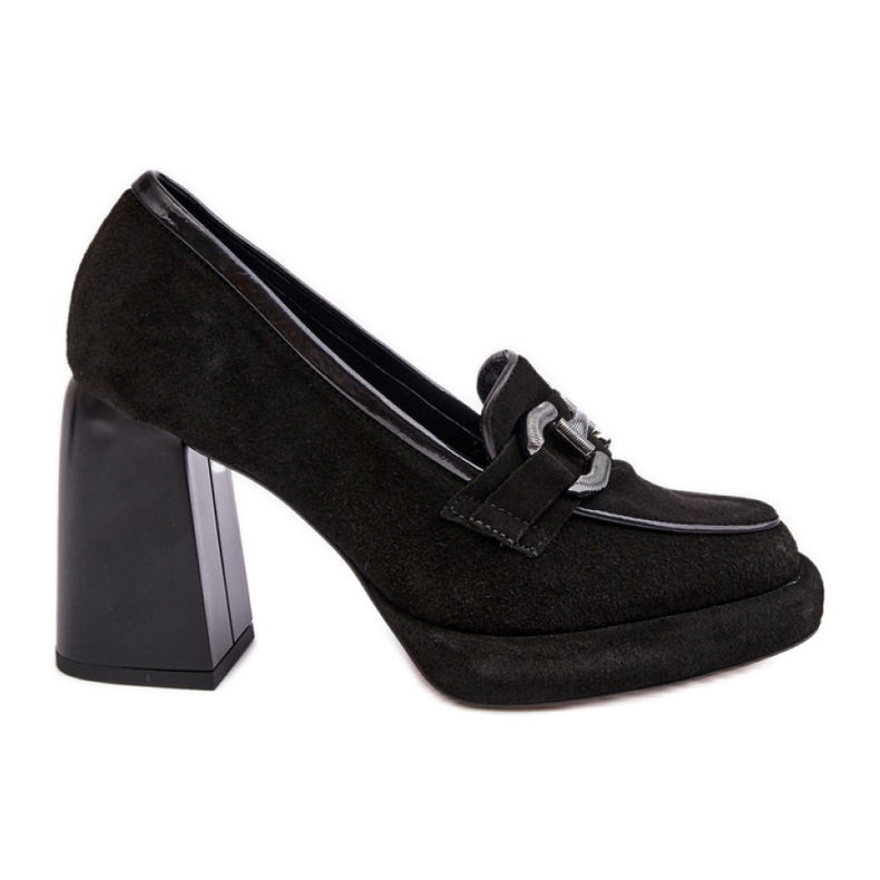 Dampumps med dekor Laura Messi 2706 500-173 svart