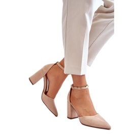 Dampumps av eko-mocka QA203P, beige