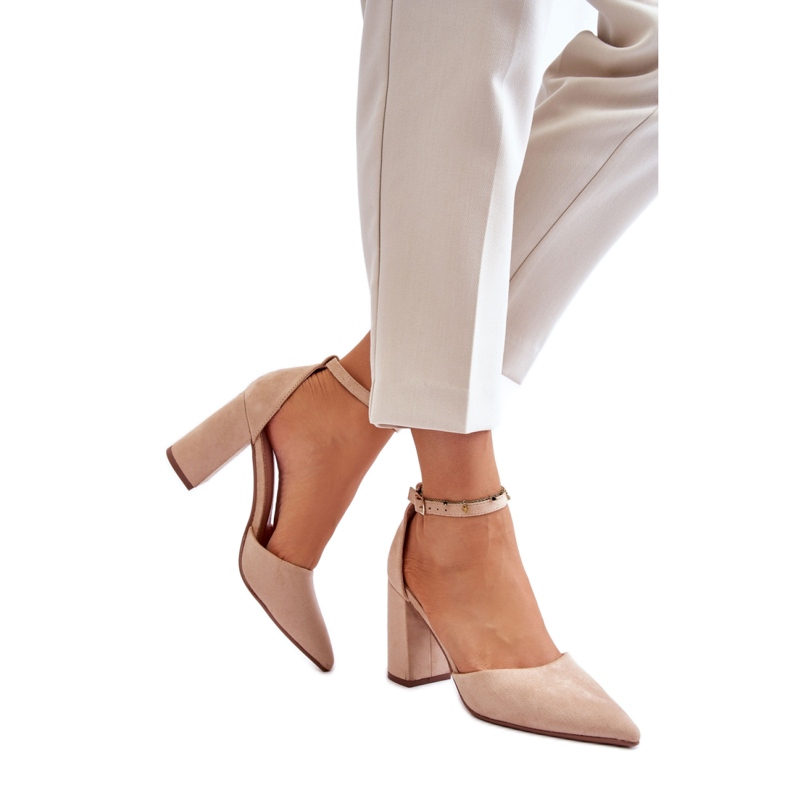 Dampumps av eko-mocka QA203P, beige