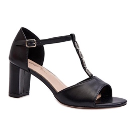 Sandaler med dekorationer 24SD98-7148 svart