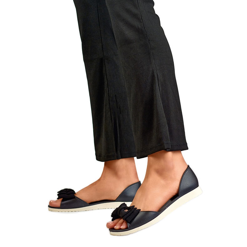 Dambalettlägenheter med rosett BG162B, svart