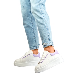 Sportskor dam LL23171PU vit