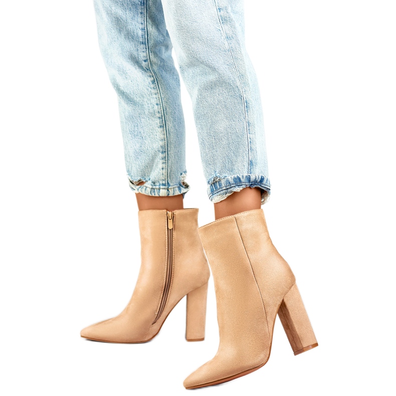 Oisolerade stövlar för damer D7959KH, beige