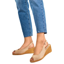 Kilsandaler dam GD-FL653BE, beige