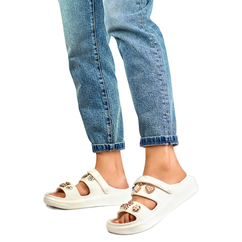 Damsandaler Dekorerade JHC3071W vit