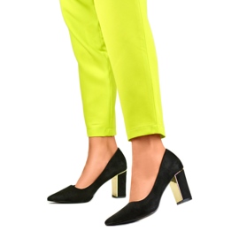 Dampumps på hög klack GD-DO112A_B, svart