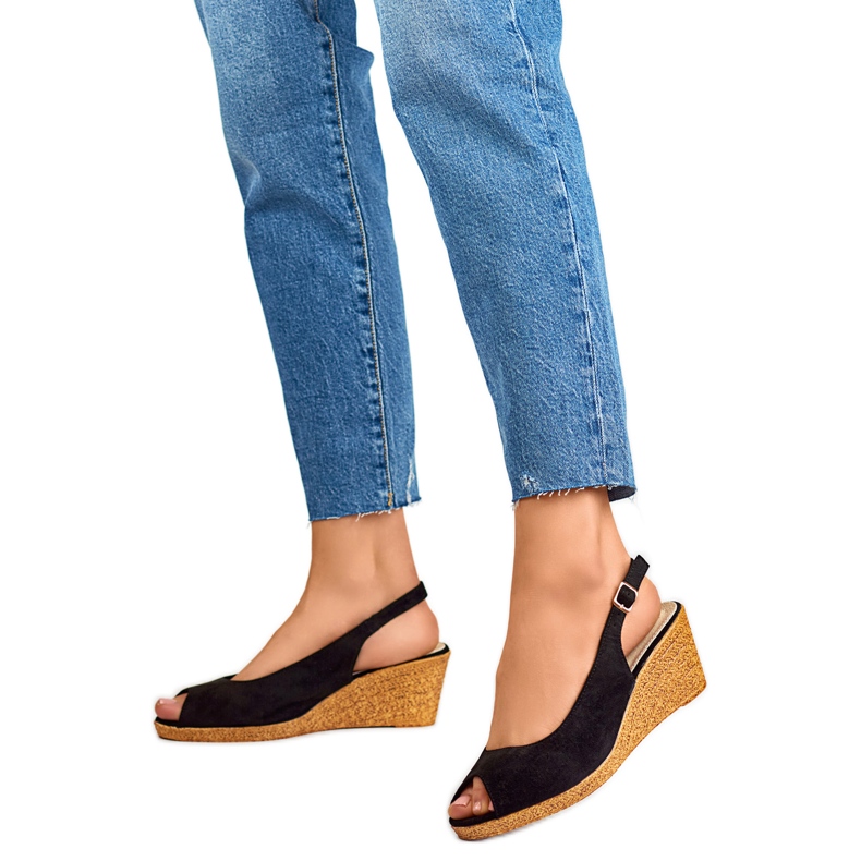 Kilsandaler dam GD-FL653B, svarta