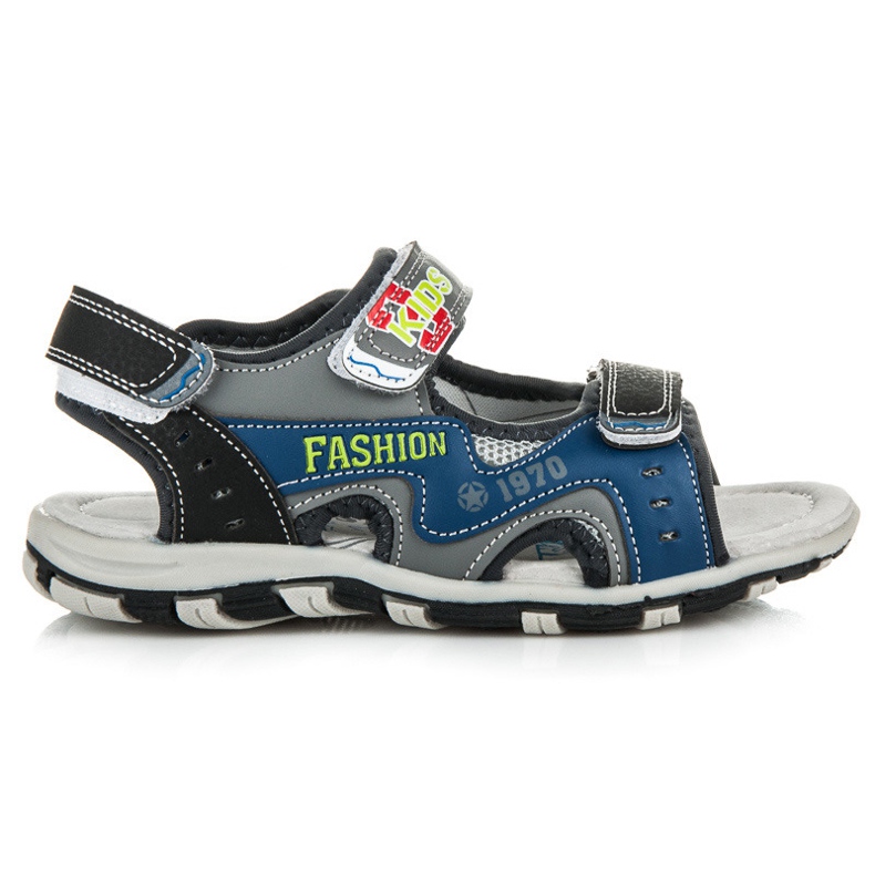 Linshi Sandaler Med Kardborre För En Pojke blå
