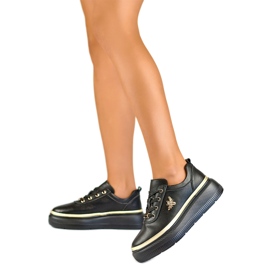 Sportskor dam med dekoration GD-XF120C-B, svarta