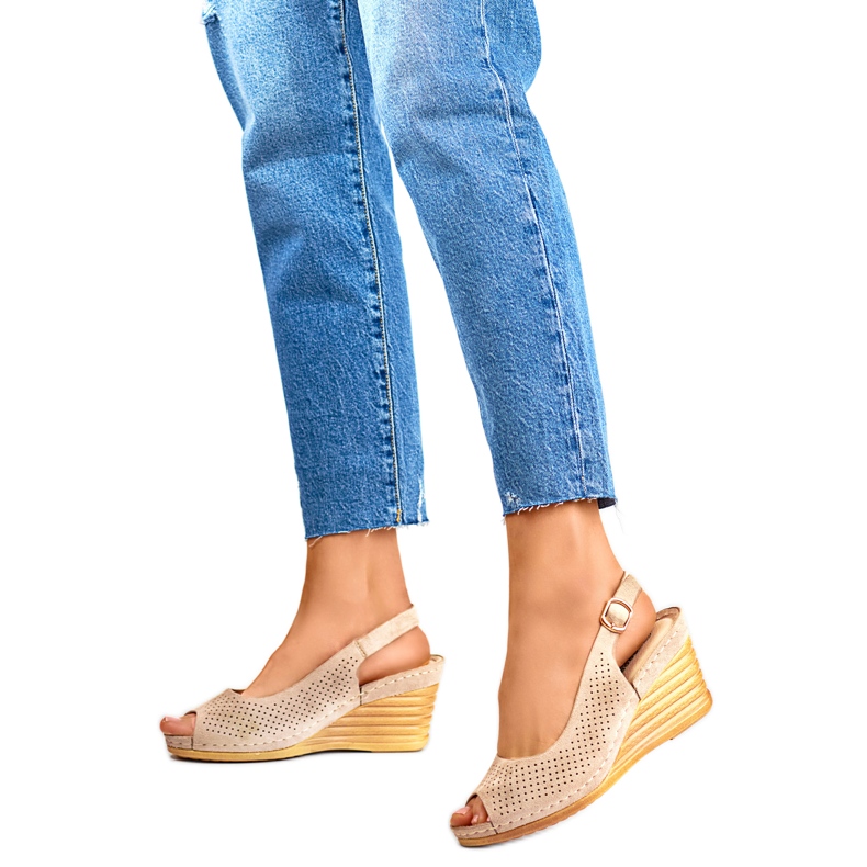 Kilsandaler dam GD-FL1243KH, beige