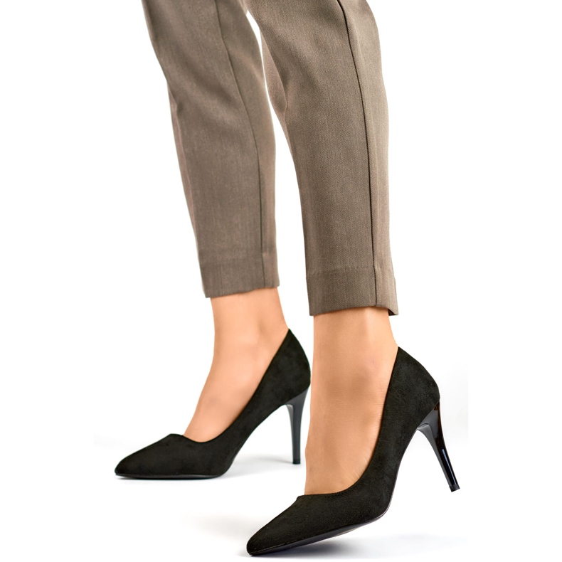Klassiska högklackat dam B0-202B, svart