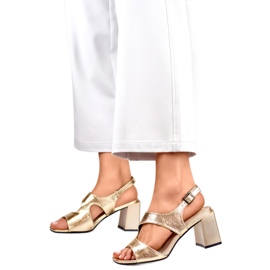 Damsandaler GD-FL1146GO Guld gyllene