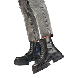 Skinnstövlar dam GD-TL56B, svarta