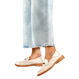 Damskor med dekor 24-58233BE beige