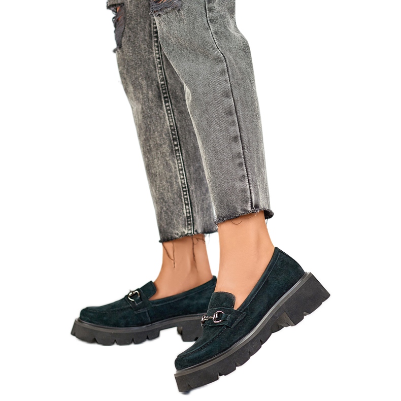 Damskor med dekoration 24-7888B svart