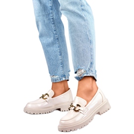 Dammockasiner med gulddekor OH31-2LT/BE beige