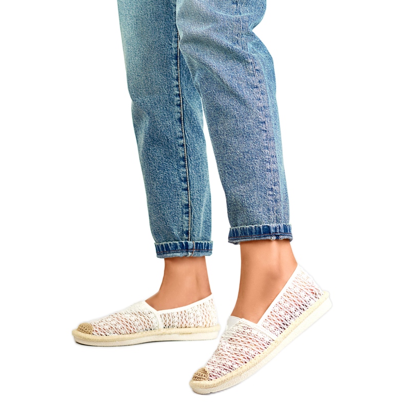 Espadrillor Modell XY2832-2W Vit