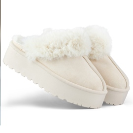 Isolerade tofflor dam 81366-3BE beige