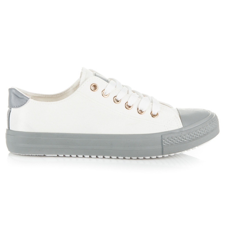 Seastar Bundna Sneakers På En Färgglad Plattform vit