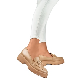 Damskor med dekor B2733KH brun