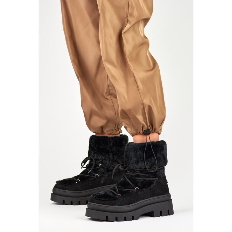 Snowboots Modell XH9370-1-B Svart - PRIMO