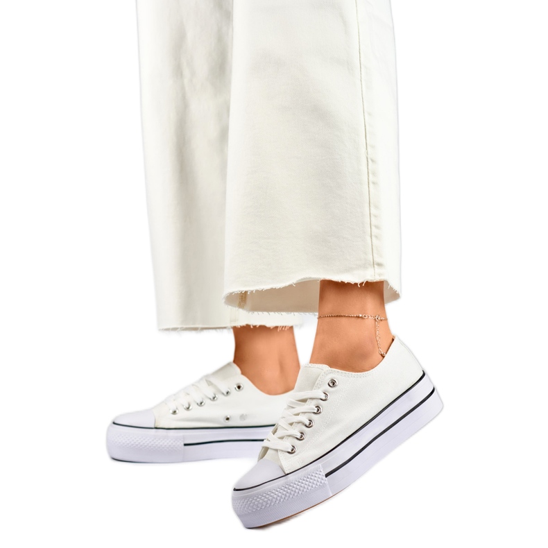 Sneakers för kvinnor QY832-09BL vit