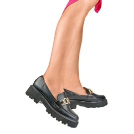 Damskor med dekor B2733B svart