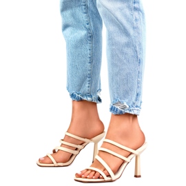 Elegant flip-flops dam 4772BE beige