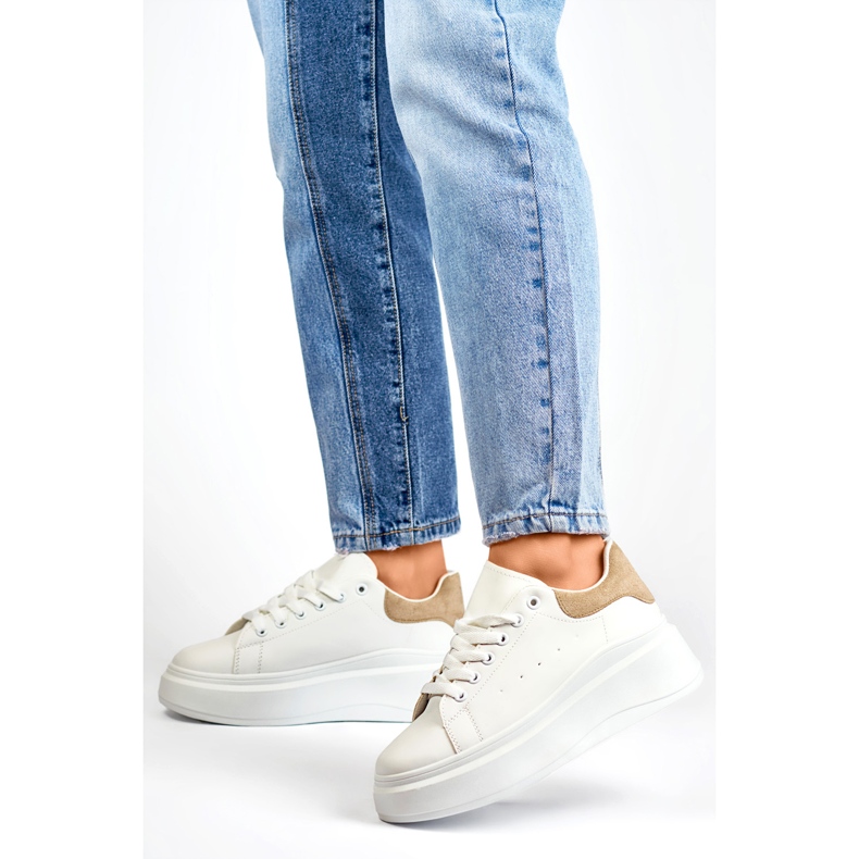 Sportskor Modell LL23171KH Vit/Beige - PRIMO