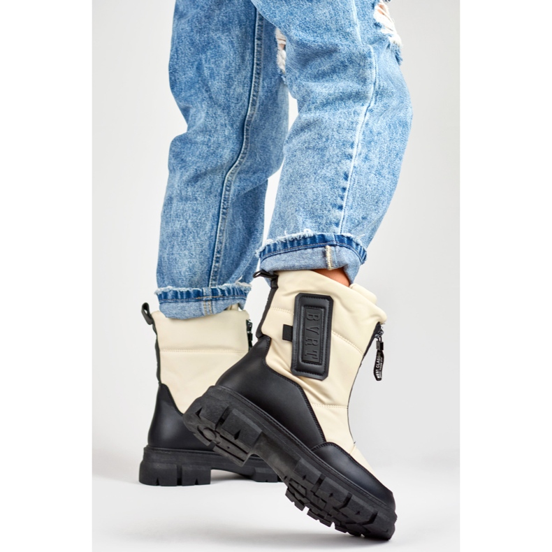 Snowboots Modell H-07BE Beige/Svart - PRIMO