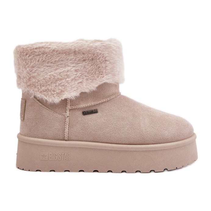 Plattform Snow Boots Med Päls Big Star OO274A107 Ljus Beige