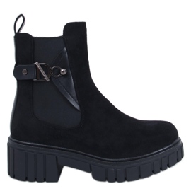Errol Black platform Chelsea boots svart