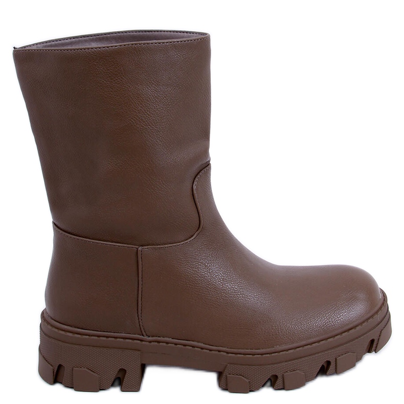 Bunton Brown rakt skurna ankelboots brun