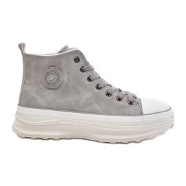 Isolerade sneakers för kvinnor på Big Star-plattformen OO274073 Grå