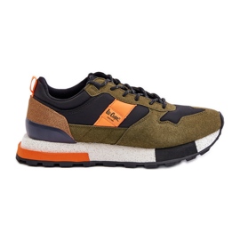 Isolerade sneakers för män Lee Cooper LCJ-24-03-3007 Grön