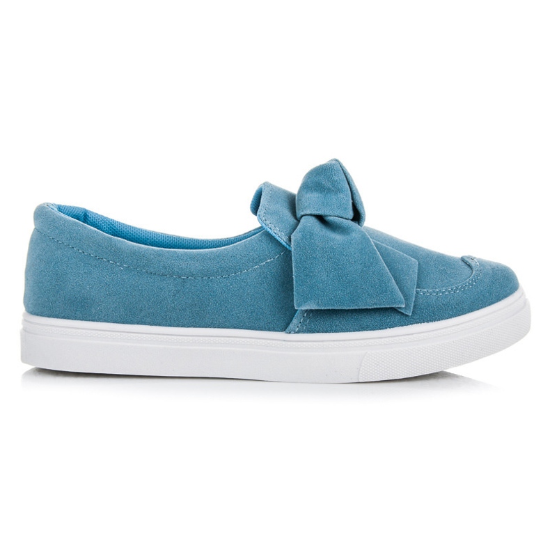 Kiss Angel Blå Sneakers Med En Rosett