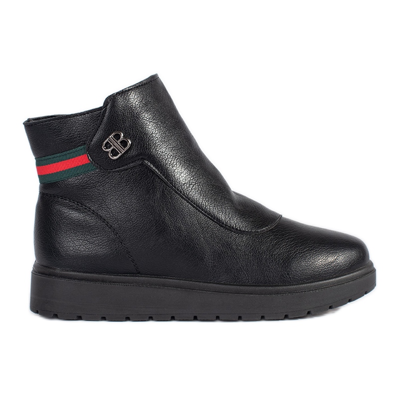 Svarta bekväma isolerade ankelstövlar för kvinnor