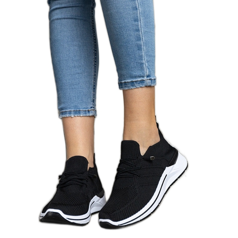 Svarta Gaberla slip-on sneakers