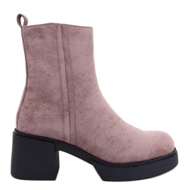 Ruffin Khaki stabila ankelstövlar beige