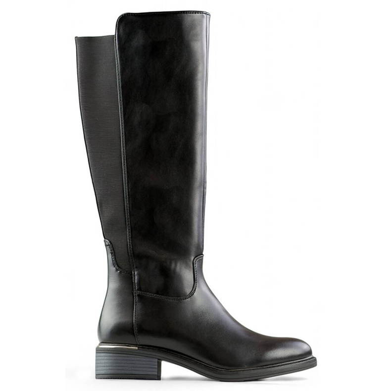 Damstövlar med elastiskt gummi, svart FC20B