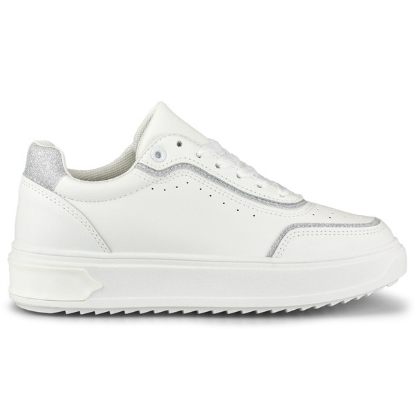 Damsportskor, vita sneakers BL295W