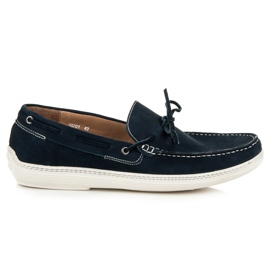 Sorrento Lädermokasiner blå