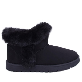 Korta emusshorts med päls, Sissoi Black svart