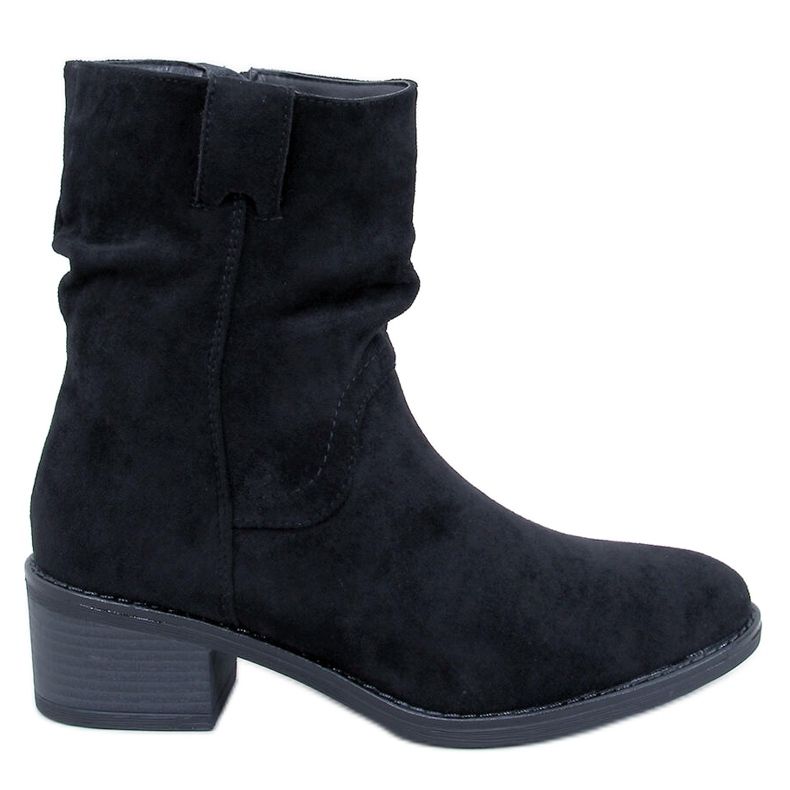 Raney Svart mocka med lågklackade stövlar