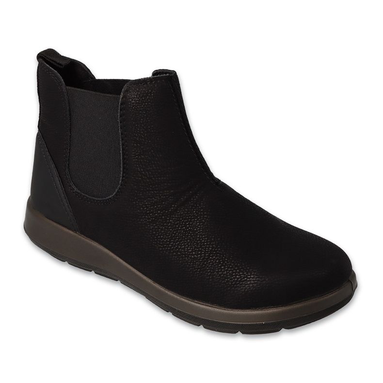 Dr.ORTO Befado kvinnors svarta slip-on ankelboots 156D909