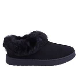 Korta emusbyxor kantade med Fraley Black-päls svart