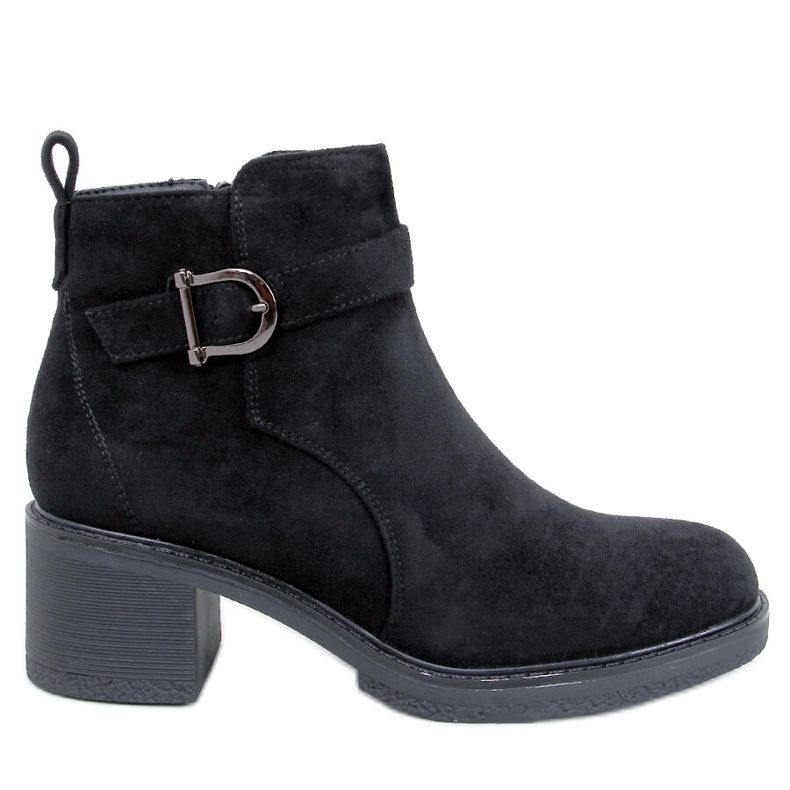 Duncans svarta lågklackade ankelstövlar